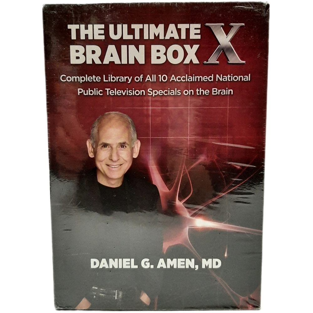 🍒 New - The Ultimate Brain Box X Dr Daniel Amen Collection 10 DVD Box Set